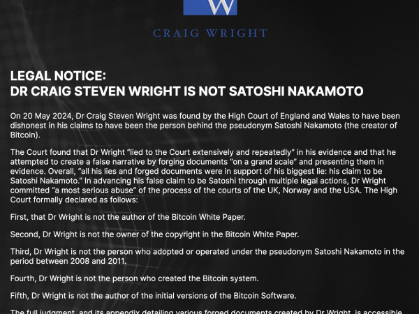 人人都可以是中本聪，Craig Wright除外缩略图
